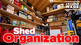 How To Maximize Storage Space / Shed Organization / Garage Organization / Garage Storage Ideas / DIY