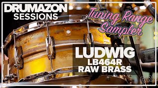 Video thumbnail for Ludwig 14 x 6.5 LB464R Seamless Raw Brass Snare Drum, Audio Demo by Drumazon Feat. Rocky Morris by Drumazon Drum Store
