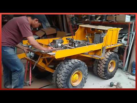 Man Builds Hydraulic RC Mining Truck at Scale | Start to Finish by @rcactionhomemade
