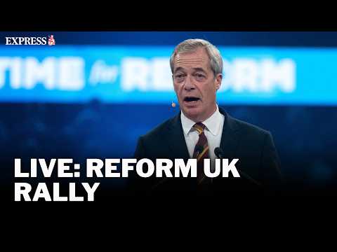 Nigel Farage leads Reform UK rally in Romford