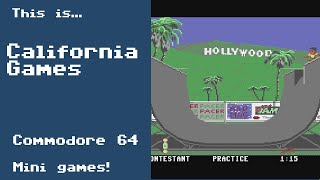 This is California Games for the Commodore 64