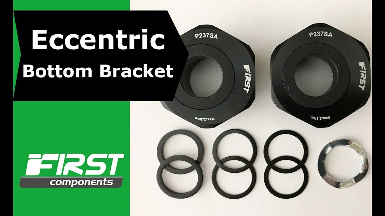 Eccentric Bottom Bracket for Single Speed & MTB (Adjust Chain Tension, BB Height)