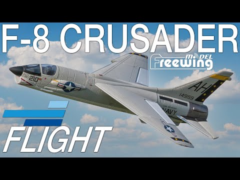 Freewing F-8 Crusader 64mm EDF Jet Flight - Motion RC