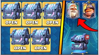 5 LEGENDARY KINGS CHEST OPENING | CLASH ROYALE | 5 CHAMPIONS!