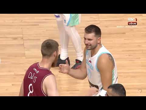 Luka Doncic HEAT CHECK! Near LOGO 3! Slovenia vs Latvia