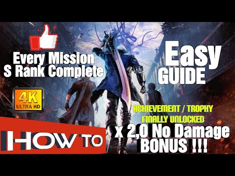 Devil May Cry 5  | Every Mission Completed | x2,0 NO DAMAGE Bonus | GUIDE