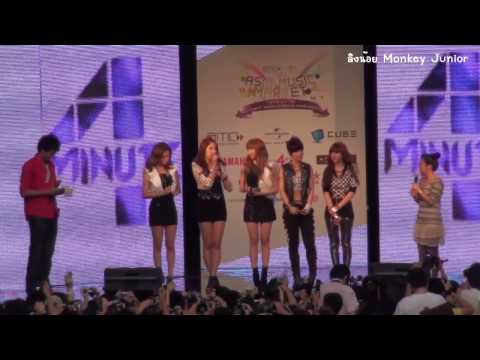 100214 4minute Interview Showcase in Thailand @ Central World Part 1 by Monkey Junior