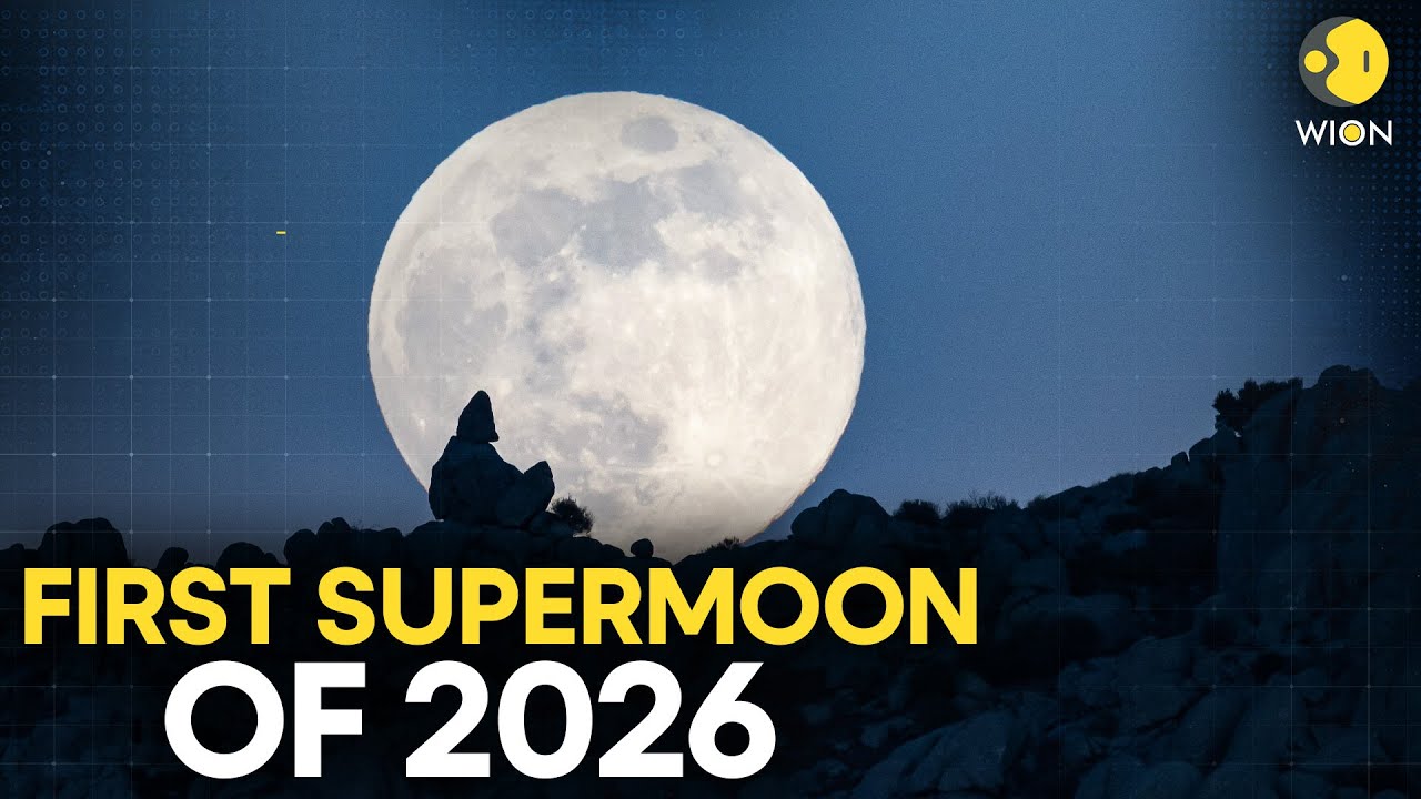 Wolf Moon: First supermoon Of 2026 Lights Up The Sky Today | WION Originals