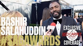 Bashir Salahuddin #GLOW interviewed on the 25th Screen Actors Guild Awards Silver Carpet #SAGAwards video