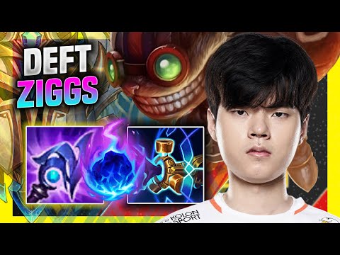 DEFT IS SO CLEAN WITH ZIGGS! - HLE Deft Plays Ziggs ADC vs Kog'maw! | Season 11