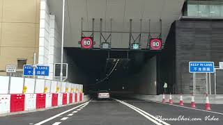 香園圍公路通車首日行車片段