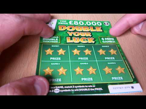 The New Double Your Luck Scratchcard from The National Lottery
