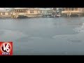 Winter Effect Dal Lake Freezes Partially Srinagar Records Coldest Night At Minus 6 Degrees V6