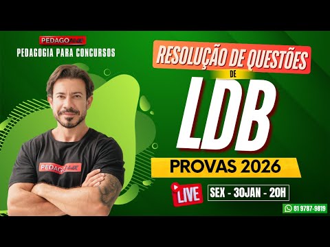 🔴Resolução de Questões de LDB - Provas de 2026