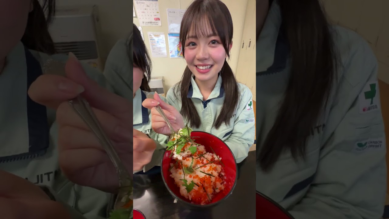 【大食い】いくら丼10人前を大食いする工場女子2人。 #大食い女子  #海鮮   #大食い