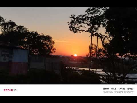Nascer do Sol em Buritizeiro Minas gerais 