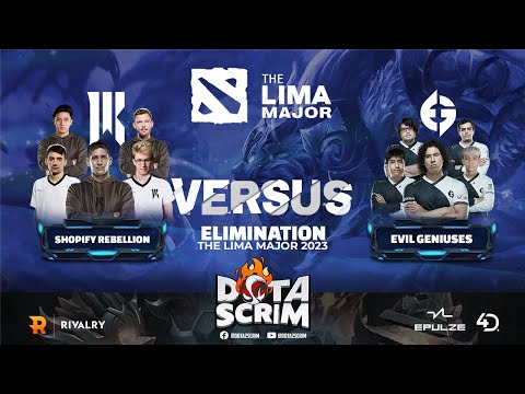Shopify Rebellion vs Evil Geniuses - Lima Major 2023 - Playoffs - Elimination - Game Highlights -BO3