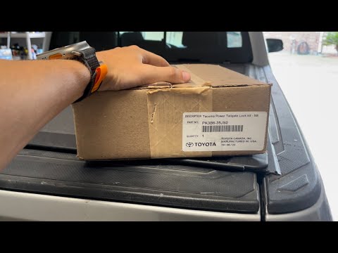 OEM TACOMA TAILGATE POWER LOCK | INSTALL | #toyota #tacoma #tacomanation #tacomamods