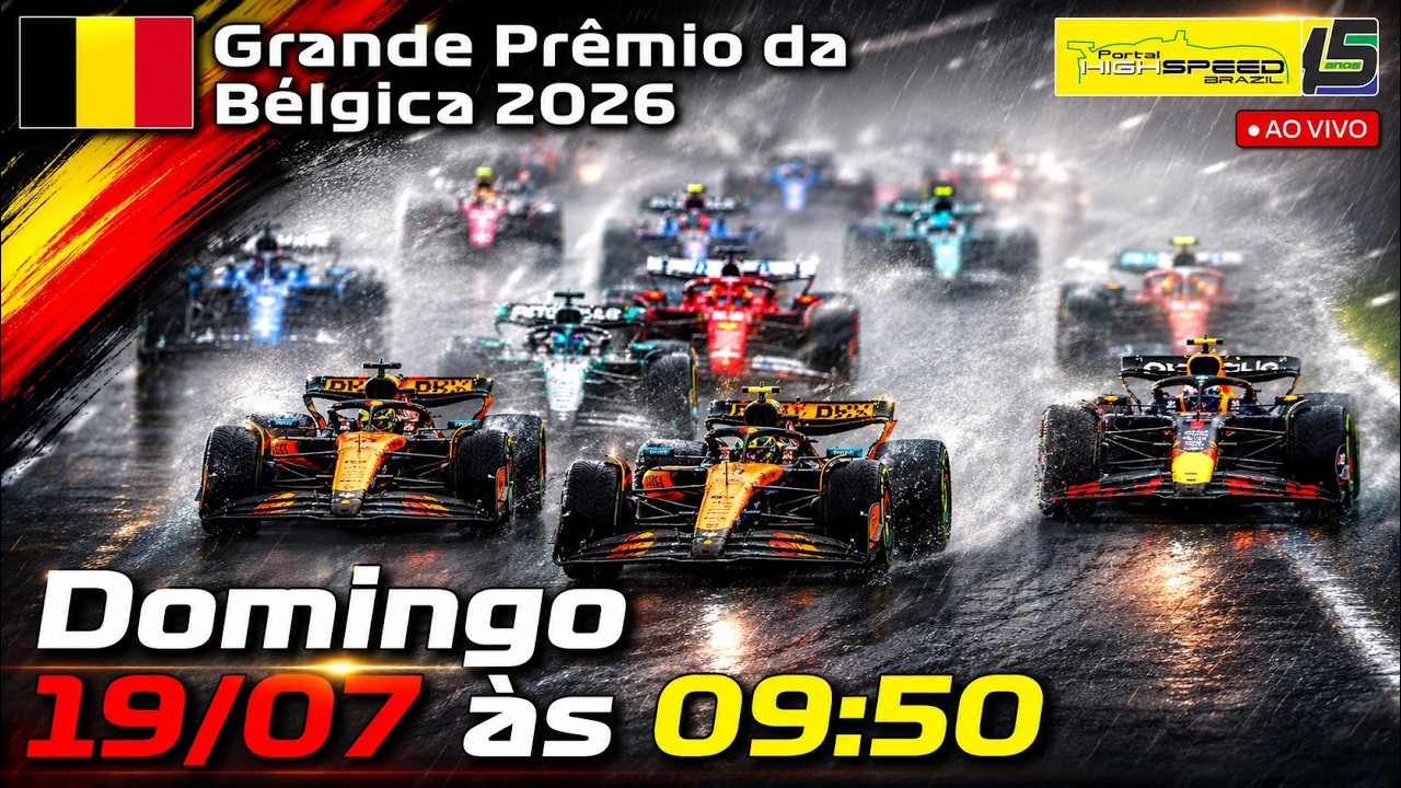 🔴 SECOND SCREEN HSTV | F1 - GP da Bélgica 2026 | AO VIVO