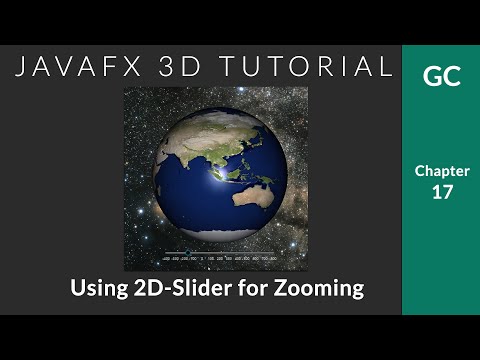 JavaFX 3D Tutorial #17 - Adding JavaFX 2D Slider for zoom control