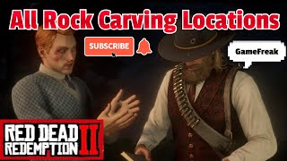 RDR2 (Pt 8) All rock carving locations and reward! #videogames #gaming #tutorial