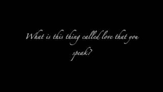 What is this thing called love? (Editors cover)