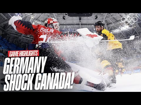 Underdogs vs. Giants: Germany Stuns Canada at PyeongChang 2018 🏒🤯 | Game Highlights 🇩🇪🇨🇦