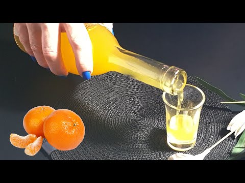 New! The original recipe for MANDARIN LIQUEUR from ordinary products! Only 3 Ingredients