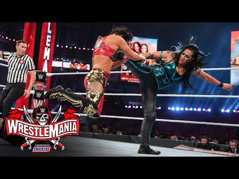 Natalya y Tamina se enfrentan en un duelo de poder contra Nia y Shayna: WrestleMania 37 – Noche 2...