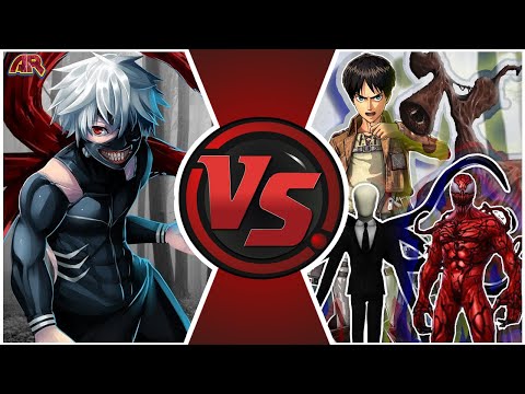 KEN KANEKI vs THE WORLD! (Ken Kaneki vs Eren Yeager, Slender Man, Siren Head, Carnage) Tokyo Ghoul