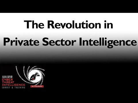 The Revolution in Private Sector Intelligence | CTI Summit 2016