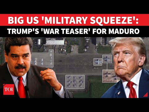 US 'War Teaser': Trump's Warships, Jets 'ENCIRCLE' Venezuela; Satellites Map Military Buildup