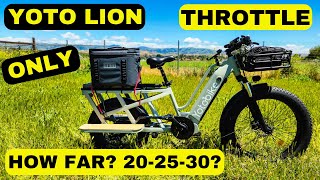 Riding The Yoto Lion With Throttle Only: My Favorite Features