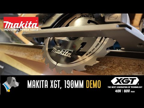 Makita HS004GZ Diskinis pjūklas, XGT, ø190x30mm, 62,5 mm, AWS (be AWS lusto), bešepetėlinis variklis, "Z" versija - komplektuojamas be akumuliatoriaus ir kroviklio video