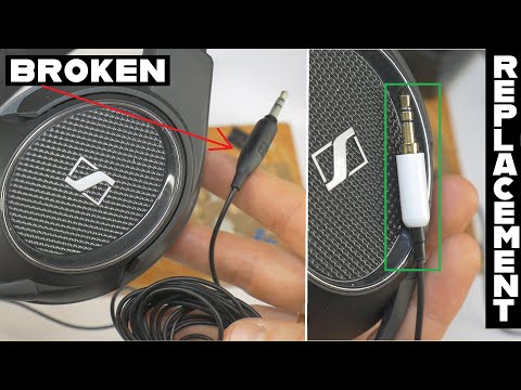 Sennheiser headphone 3.5mm jack repair DIY