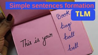 Ennum Eluthum || B.ed working model || English TLM, Sentence formation TLM for upper@GjStudies