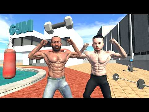 Franklin Become Strongest Man in Gym House in Indian Bike Driving 3D