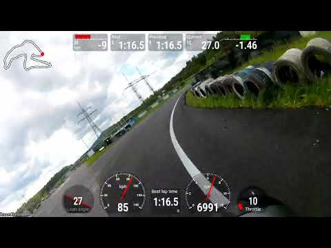 Yamaha xsr900, okruh nová Sosnová, onboard 1:13.21