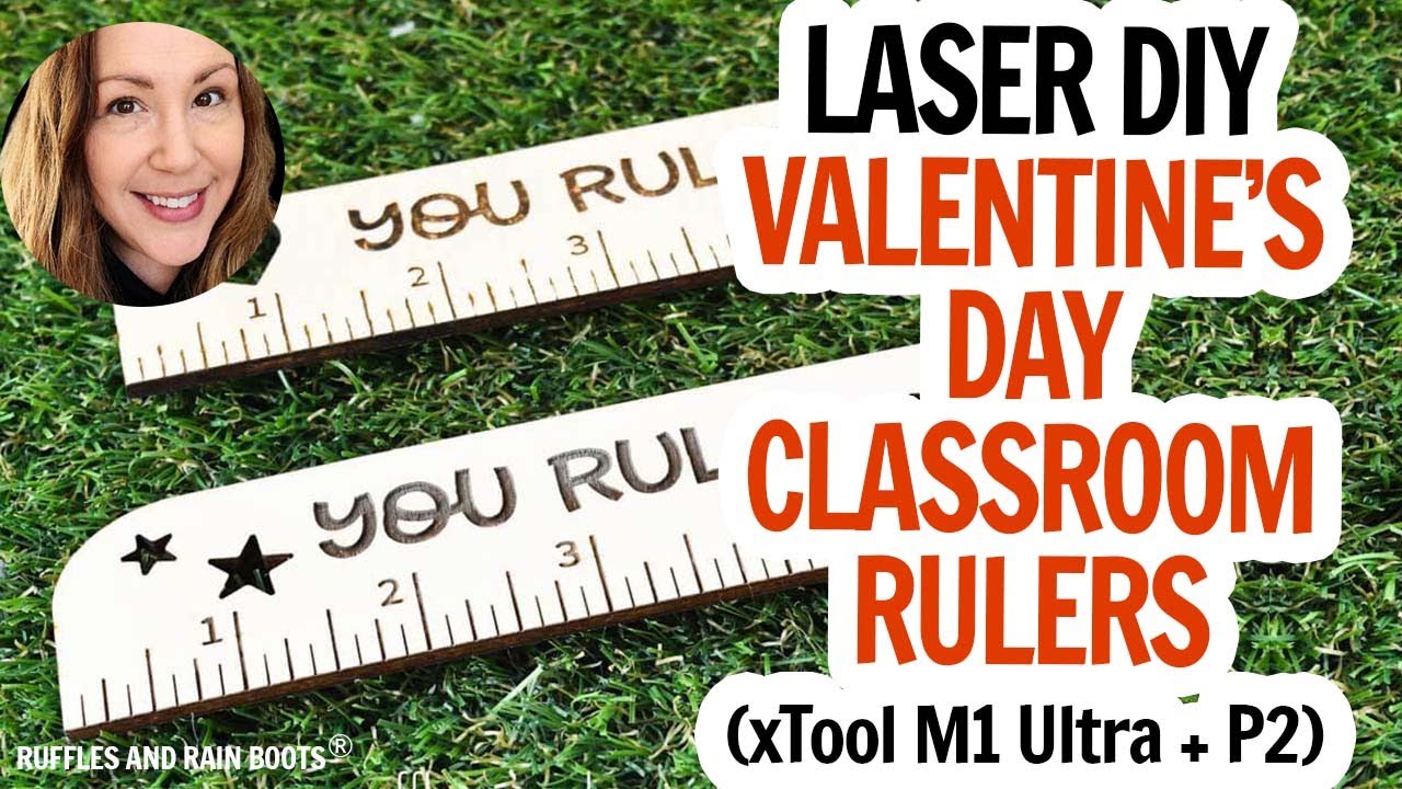 Mini Wood Rulers / Laser DIY / Beginner Wood Laser Cut and Engrave Project / xTool M1 and xTool P2