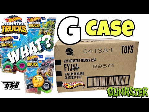 *NEW* 202? "G Case" Hot Wheels Monster Trucks Toy/Diecast Unboxing! Mix 7!