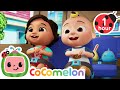Wheels On The Rescue Bus Cocomelon Funny Cartoons For Kids Moonbug Kids Express Yourself