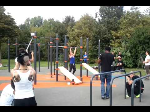 Simona Šághyová at the World Championship Street Workout