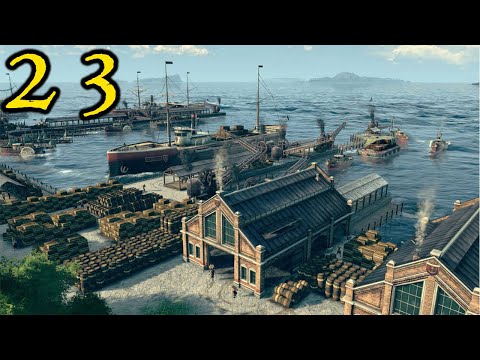GLOBAL LOGISTICS - Anno 1800 SURVIVOR || Part 23 || EXTREMELY HARD - NO SHIP & HARD AI + PIRATES
