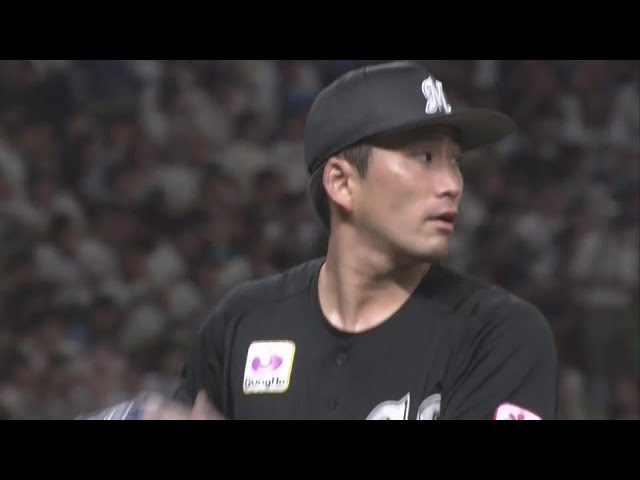 【7回裏】最後は空振り三振!! マリーンズ・小島和哉 7回122球10奪三振無失点の投球!!  2024年9月14日 埼玉西武ライオンズ 対 千葉ロッテマリーンズ