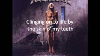 Megadeth-Megadeth skin o&#39; my teeth lyrics video