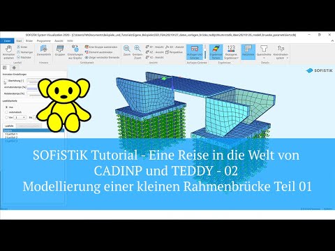 SOFiSTiK Tutorial - CADINP und TEDDY - 02 Modellierung einer kleinen Rahmenbrücke Teil 01
