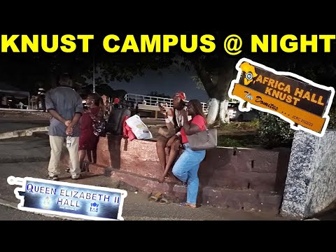 2025 KNUST Campus at Night – Real Student Nightlife in Kumasi’s Top University! #travel #africa