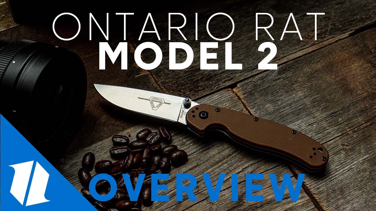 Ontario RAT Model 2 Liner Lock Knife Coyote Brown Nylon (3