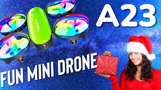 Tomzon A23, Awesome Flying Beginner Drone With Great Lights & Remote, #tomzona23, #minidrone
