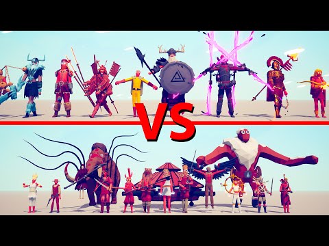HIDDEN UNITS Team vs BOSSES Team - Totally Accurate Battle Simulator TABS